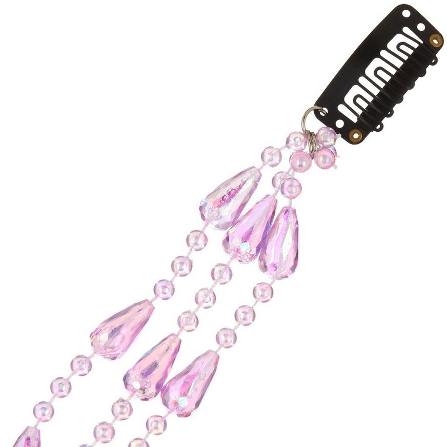 Pink Jewel Clip-In Extension, 11.8in