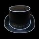 Light-Up Black Happy New Year Top Hat