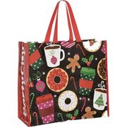 Christmas Reusable Plastic Tote Bag, 20in x 16in