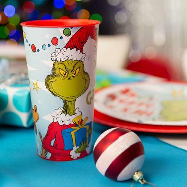 Merry Grinchmas Plastic Favor Cup, 32oz - How the Grinch Stole