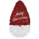 Santa Gnome 3D Tinsel Christmas Decoration, 9.5in x 15.25in