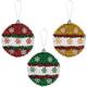3D Tinsel Christmas Ornament, 5.25in x 6in