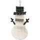 Christmas Snowman 3D Tinsel Hanging Decoration, 12in x 22.25in