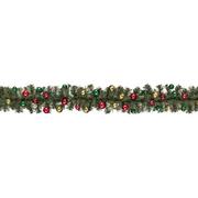 Bauble Ornament Faux Pine Christmas Garland, 6ft