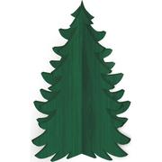 Large Green Fiberboard Christmas Tree Decoration, 9.25in x 14in