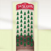 Tis the Season Cardstock & Foil Doorway Curtain, 39in x 77in