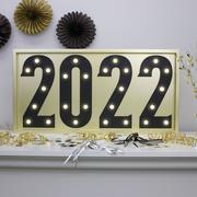 Light-Up LED 2022 Marquee Sign, 23in x 11.75in