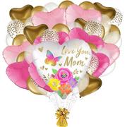 Grand DIY Pink & Gold Mother's Day Balloon Room Decorating Kit, 53pc