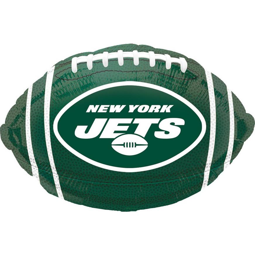New York Jets Football Foil Balloon, 17in x 12in