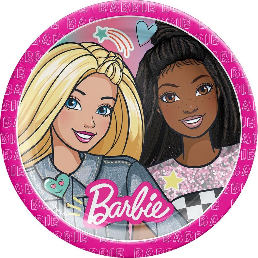 Barbie Dream Together Paper Lunch Plates, 9in, 8ct