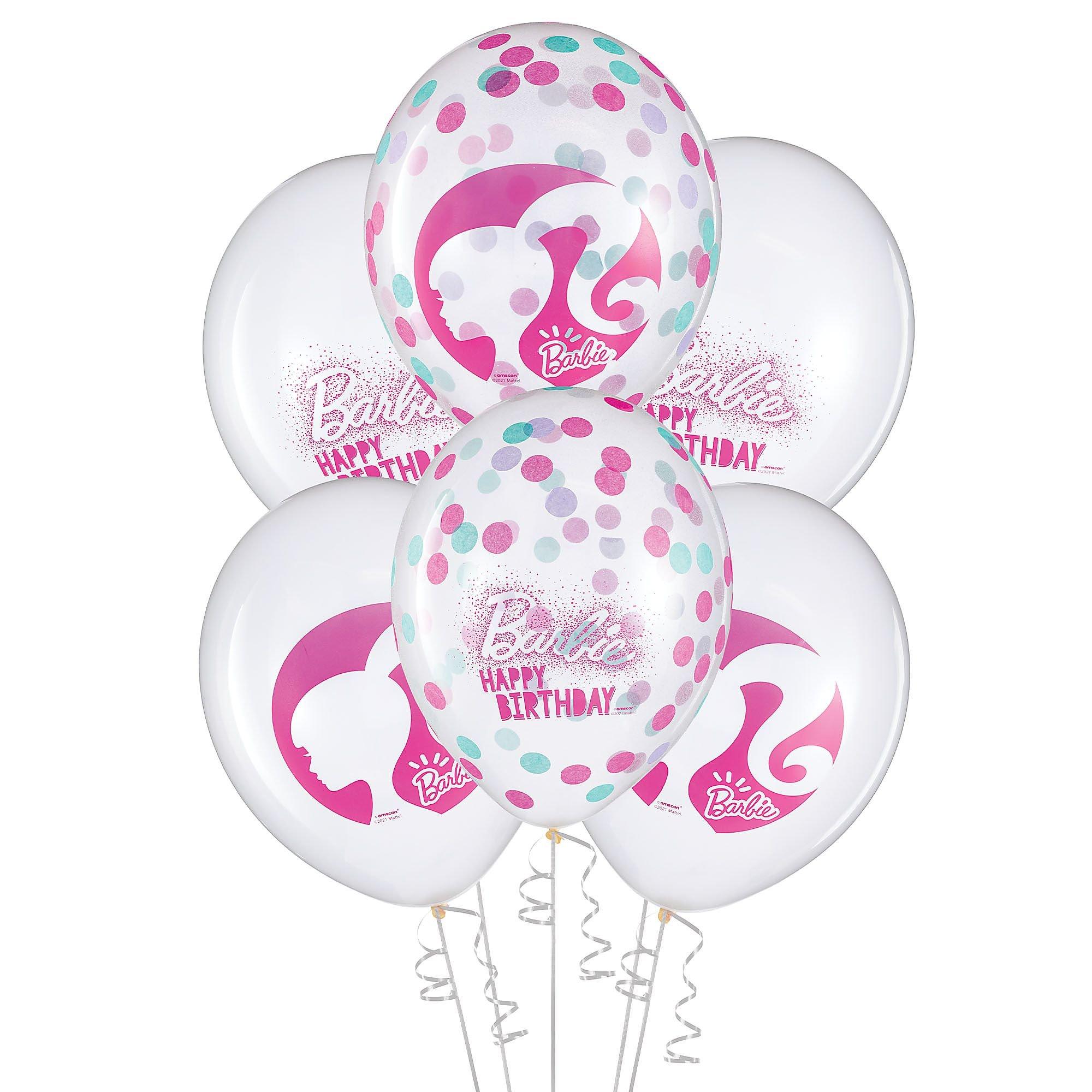 Barbie Dream Together Birthday Confetti Latex Balloons 12in 6ct Party City