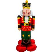 Air-Filled Christmas Tree & Nutcracker Holiday Balloon Door Greeters, 3pc