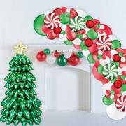DIY Air-Filled Christmas Tree & Ornament Balloon Backdrop Kit
