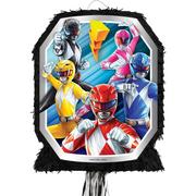 Pull String Power Rangers Classic Cardstock & Tissue Paper Pinata, 17.5in x 21.75in