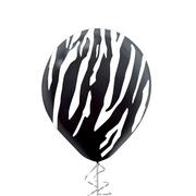 Black & White Zebra Latex Balloon, 12in, 1ct