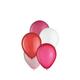 25ct, 5in, Valentine's Day 5-Color Mix Mini Latex Balloons - Pinks, Reds & White