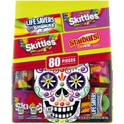 Skittles, Starburst, & Lifesavers Fun Size Variety Bag, 80pc - Day of the Dead Candy