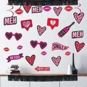 Anti-Valentine's Day Room Bar Decorating Kit, 27pc
