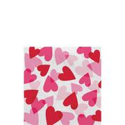 Heart Party Paper Lunch Napkins, 6.5in, 40ct