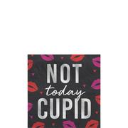 Not Today Cupid Paper Beverage Napkin, 5in, 16ct - Anti-Valentine's Day