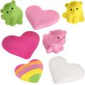 Valentine's Day 3D Hearts & Pigs Eraser Set, 12pc