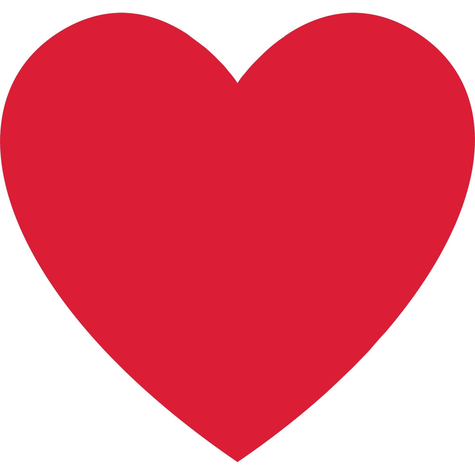 Red Heart Cardstock Cutout, 11in x 10.5in Party City