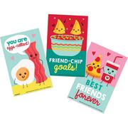 Valentine's Day Food Friends Notepads, 2.25in x 3.5in, 12ct