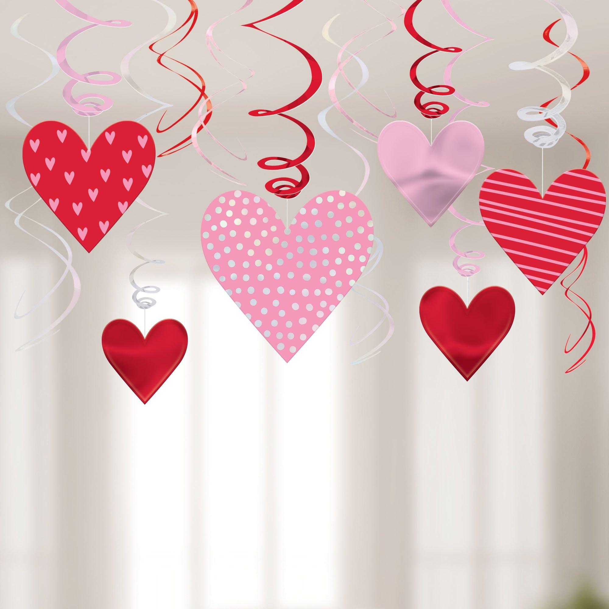 Royer 12 Inch Plastic Heart Valentine's Day Floral Picks, Card Holders, Set  of 100 (Transparent Pink) 