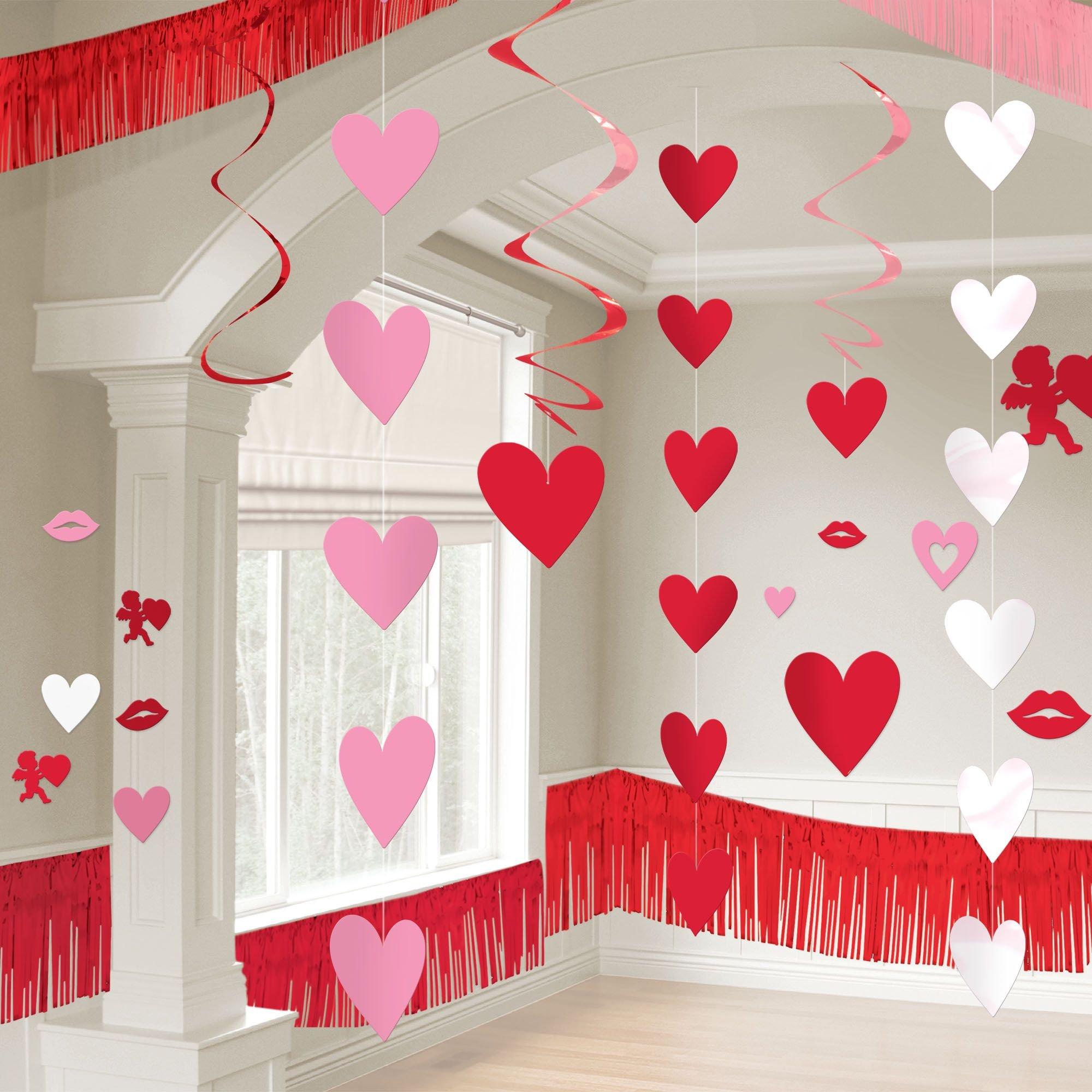 Red black white party themed decorating ideas 