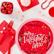 Love Note Valentine's Day Tableware Combo Pack for 30