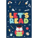 Reading Owl Plastic Favor Bags, 6.5in x 9.5in, 8ct - National Read Across America Day