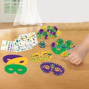 Create Your Own Mardi Gras Mask Kit for 6 Guests