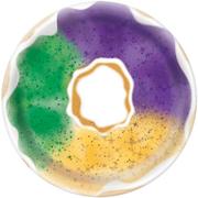 Mardi Gras King Cake Melamine Round Platter, 13.5in