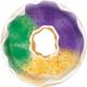 Mardi Gras King Cake Melamine Round Platter, 13.5in