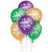 15ct, 12in, Mardi Gras Purple, Green, & Gold Latex Balloons