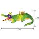 Mardi Gras Alligator Jointed Cutout, 5.41ft x 2.75ft
