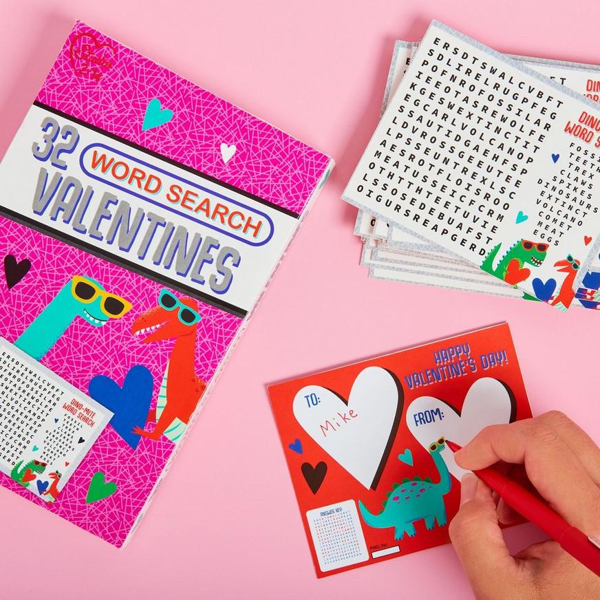 Word Search Valentine's Day Exchange Cards, 32ct
