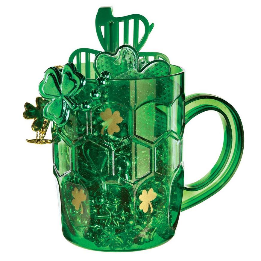 St. Patrick's Day Plastic Party in a Mug, 15oz, 6pc