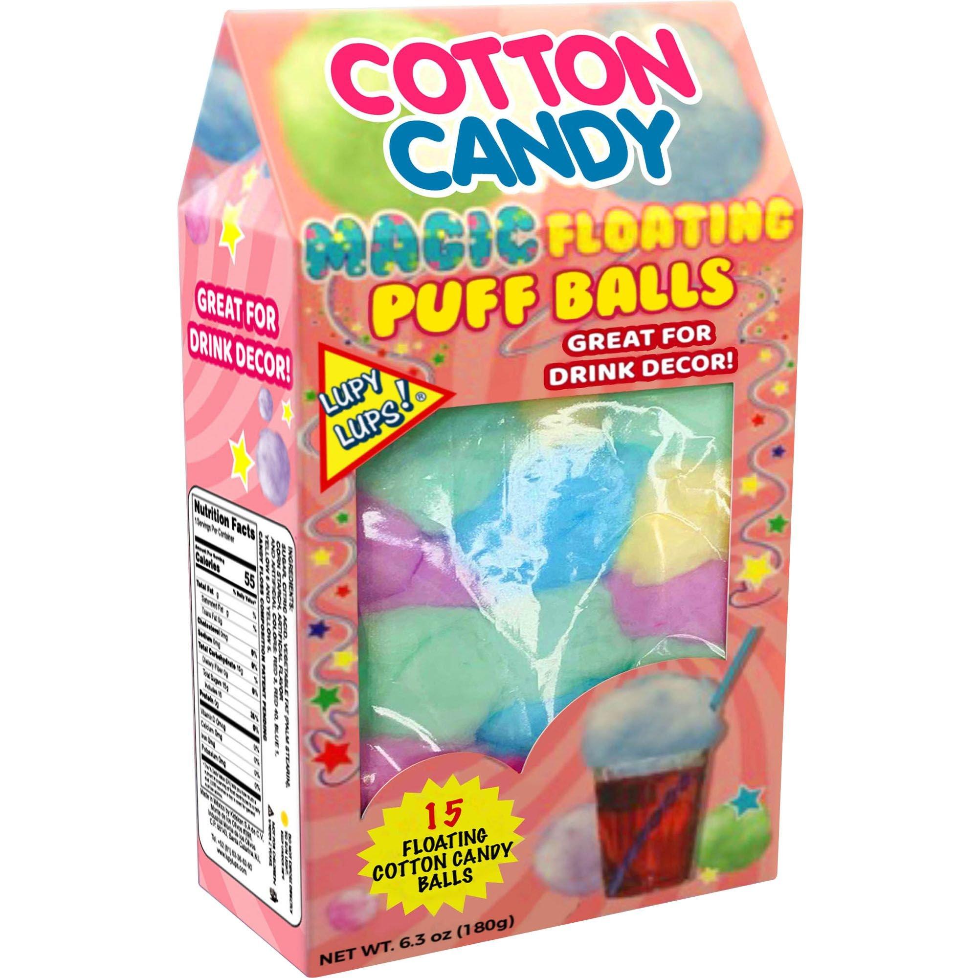 Magic Floating Cotton Candy Puff Balls, 6.3oz, 15pc Party City