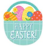 Happy Easter Basket Cardstock Cutout, 8.9in x 11in