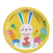 Funny Bunny Easter Paper Dessert Plates, 7in, 8ct