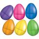 Multicolor Fillable Plastic Easter Eggs, 4in, 6ct