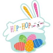Hip Hop Easter Bunny Cardstock Cutout, 9.9in x 11in