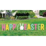 Happy Easter Plastic & Metal Yard Sign Kit, 12pc
