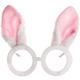 Bunny Ears Plush Glasses, 5.3in x 5.9in