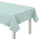 Green Gingham Fabric Tablecloth, 60in x 104in