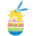 Easter Chick Cardstock Cutout, 6.6in x 11in
