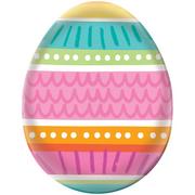 Egg-Shaped Easter Melamine Serving Platter, 12.75in x 16.25in