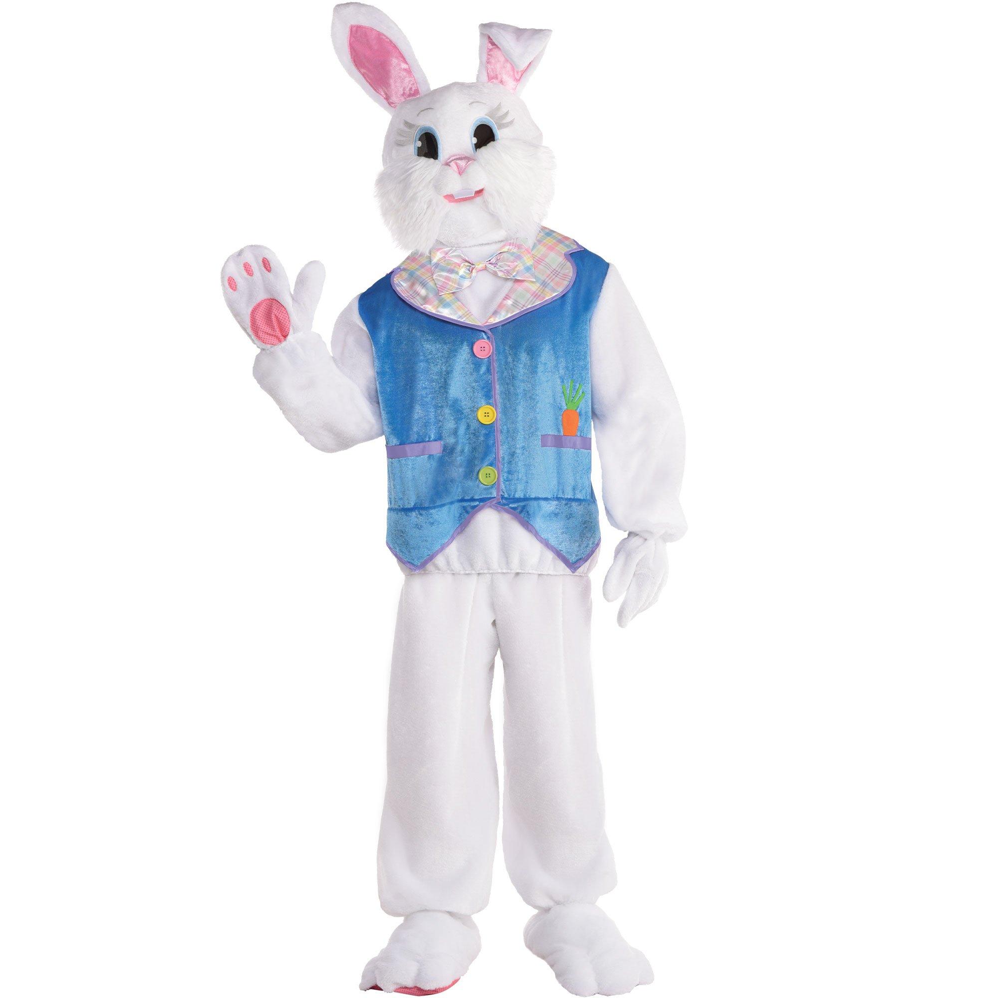 Adult Deluxe Easter Bunny Costume with Headpiece