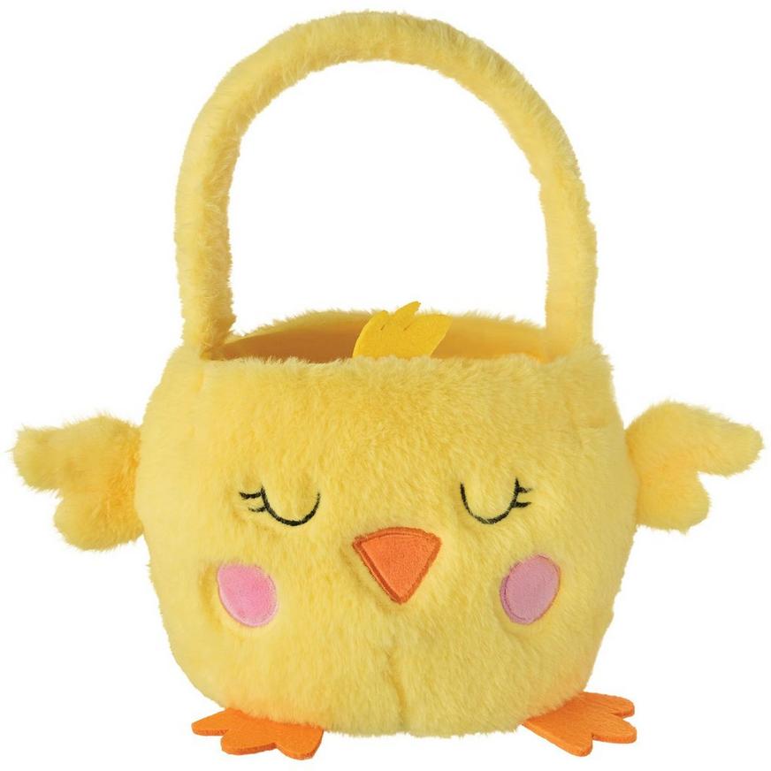 Amscan Chick Plush Easter Basket, 6.3in x 10.4in | Holiday & Occasion